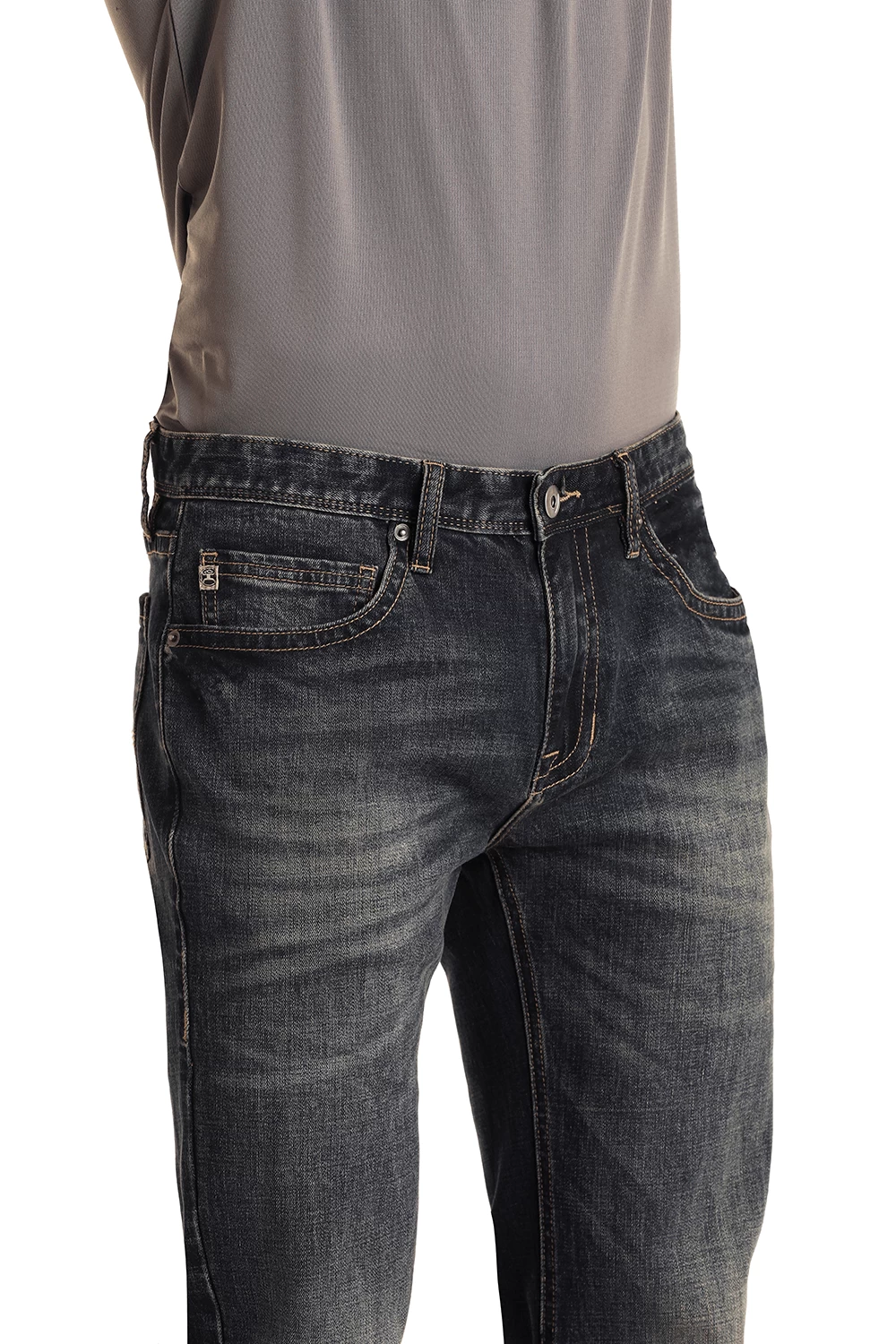 HOOey "Dark Vintage" Slim Fit Straight Bootcut Jeans - Image 2