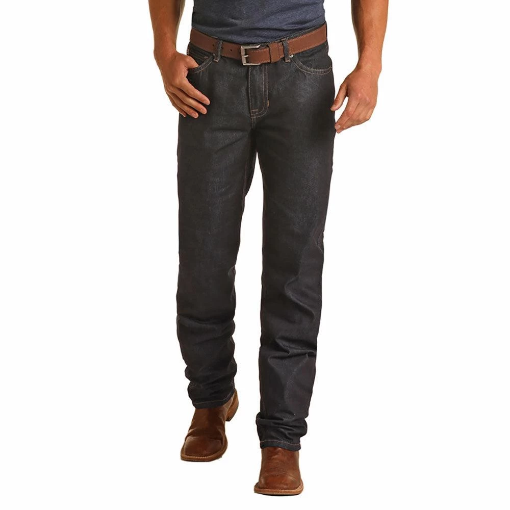 HOOey "Dark Wash" Relaxed Fit Stackable Bootcut Jeans - Image 2