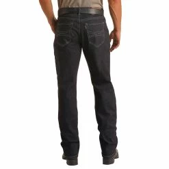 HOOey "Dark Wash" Raw Denim Double Barrel Stackable Bootcut Jeans