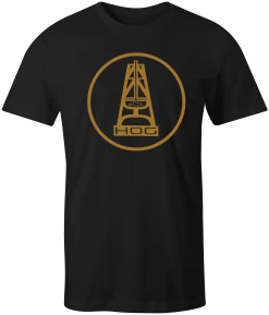 HOOey "HOG" Black W/Mustard Oil Gear Logo