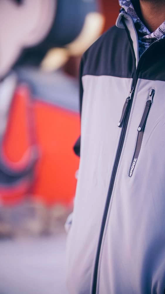 "Hooey Softshell Jacket" Charcoal W/Grey/Black Accents - Image 4