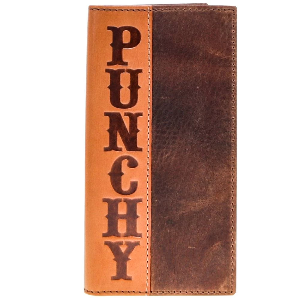 HOOey "Punchy Classic" Rodeo Wallet Brown /Tan Leather