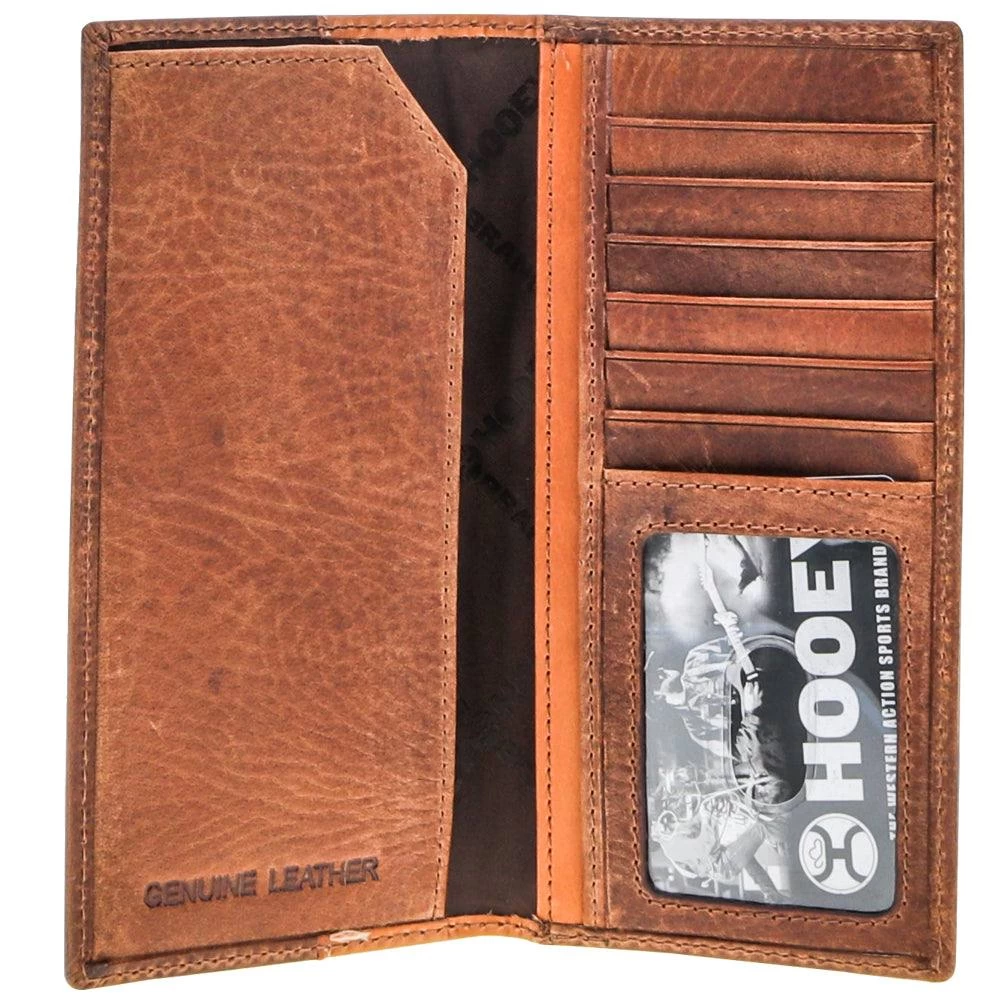 HOOey "Punchy Classic" Rodeo Wallet Brown /Tan Leather - Image 2