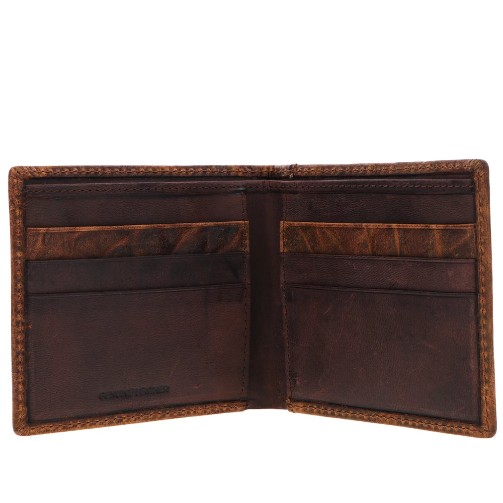 HOOey "Prime Time" Smooth Brown Bifold Wallet - Image 3