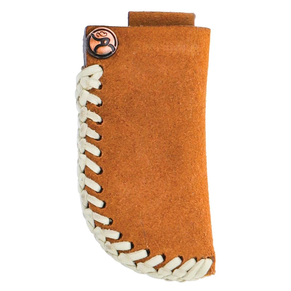 HOOey "Roughy Classic Roughout" Knife Sheath Tan/Ivory W/ Edge Lacing