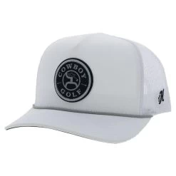 HOOey "Cowboy Golf" White Hat W/ Round Patch