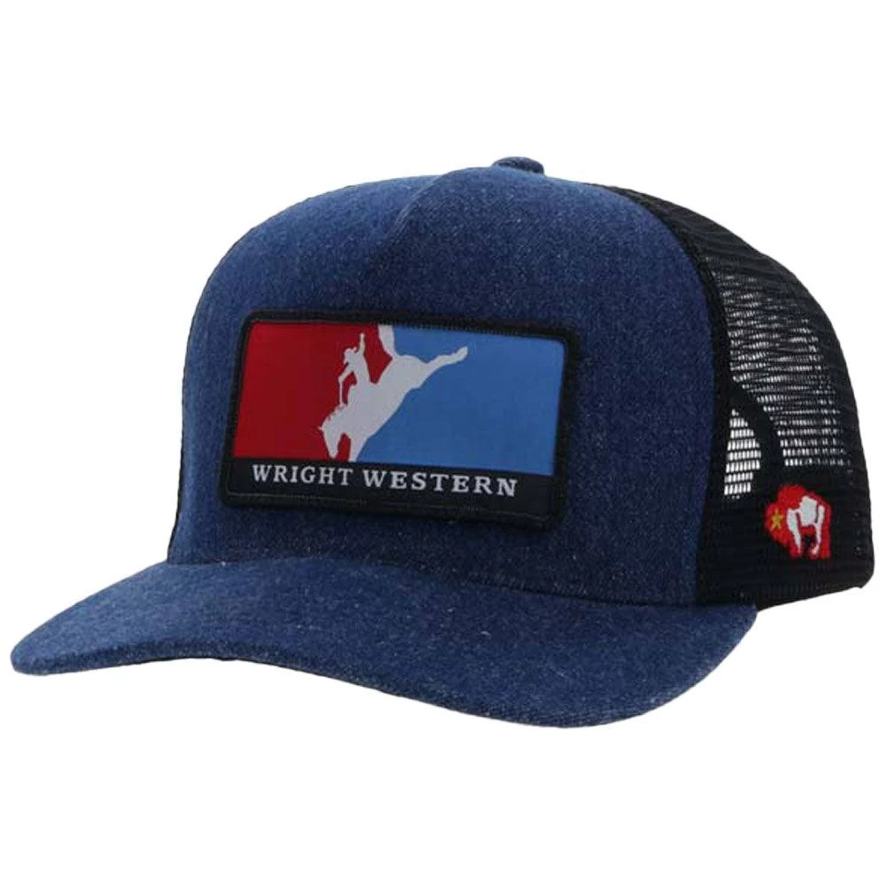 HOOey Wright Brothers Hat Denim/Black