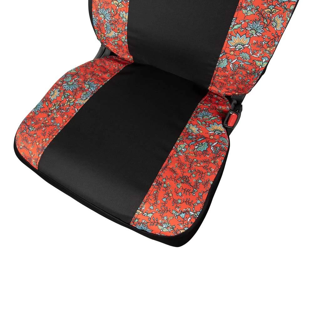 Western Floral Red Hooey Seat Cover - Image 4