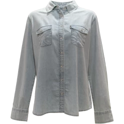 HOOey Ladies Chambray Denim Long Sleeve Shirt