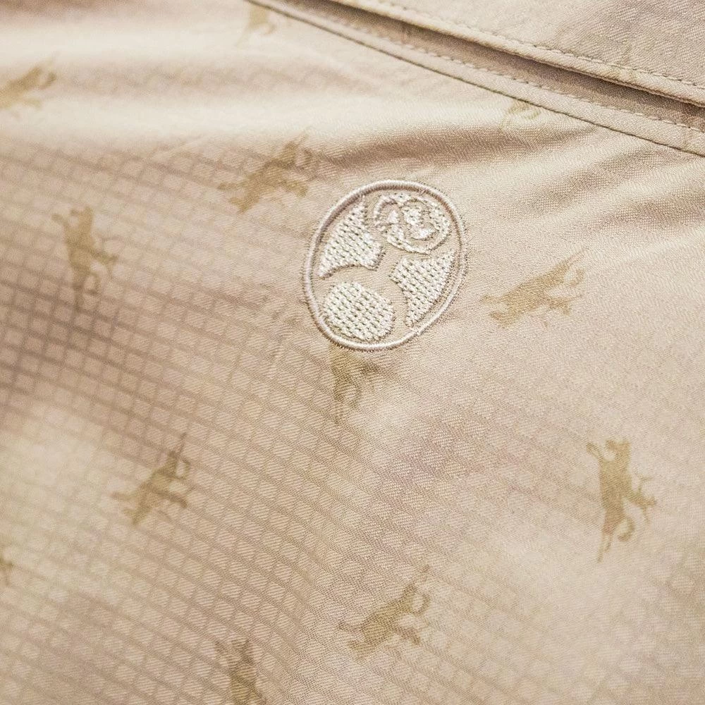 HOOey "Sol" Punchy Tan Short Sleeve Pearl Snap Shirt - Image 3